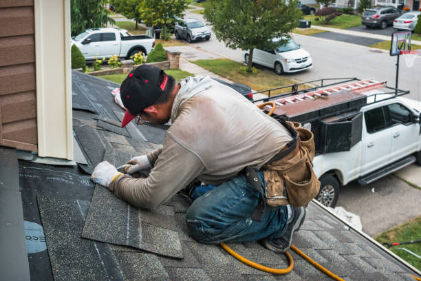 Professional Roof Repair technician working in Hazlet, NJ